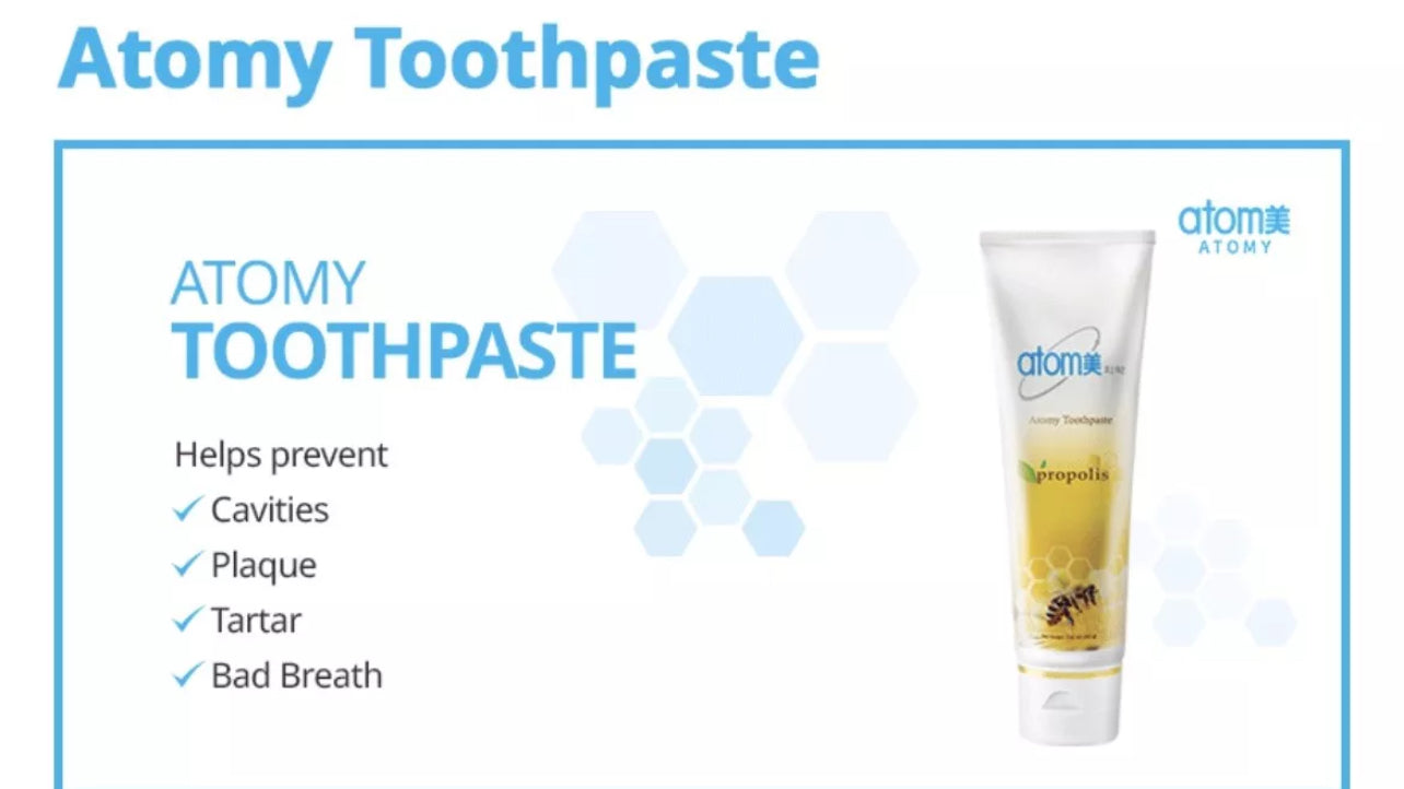 Atomy Toothpaste Natural Oral Care With Propolis&Green Tea Extract 200mg