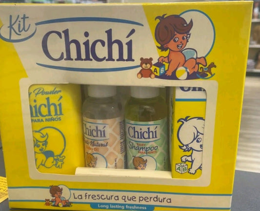 Chichi Kit (Baby Cologne 8oz + Baby Powder 8oz + Baby Oil 4oz + Baby Shampoo 4oz)