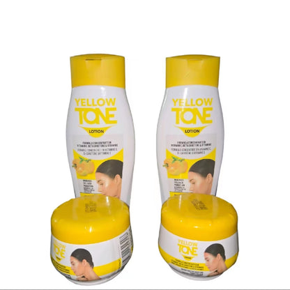 Yellow Tone for face and body 2 face cream 140 ML 2 body cream 200 ML