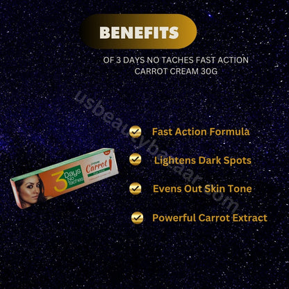 3 Days No taches Fast Action Carrot Cream 30g